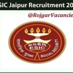ESIC Jaipur Recruitment