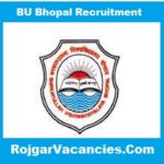 BU Bhopal Recruitment