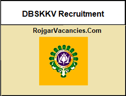DBSKKV Recruitment