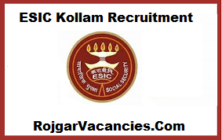 ESIC Kollam Recruitment