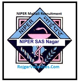 NIPER Mohali Recruitment
