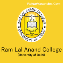 Ram Lal Anand College Recruitment