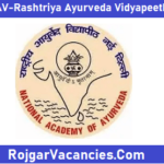RAV-Rashtriya Ayurveda Vidyapeeth Recruitment