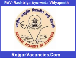 RAV-Rashtriya Ayurveda Vidyapeeth Recruitment