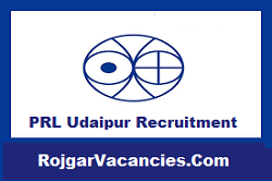 PRL Udaipur Recruitment