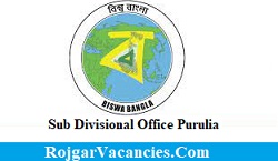 Sub Divisional Office SDO Purulia Recruitment