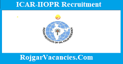 ICAR-IIOPR Recruitment