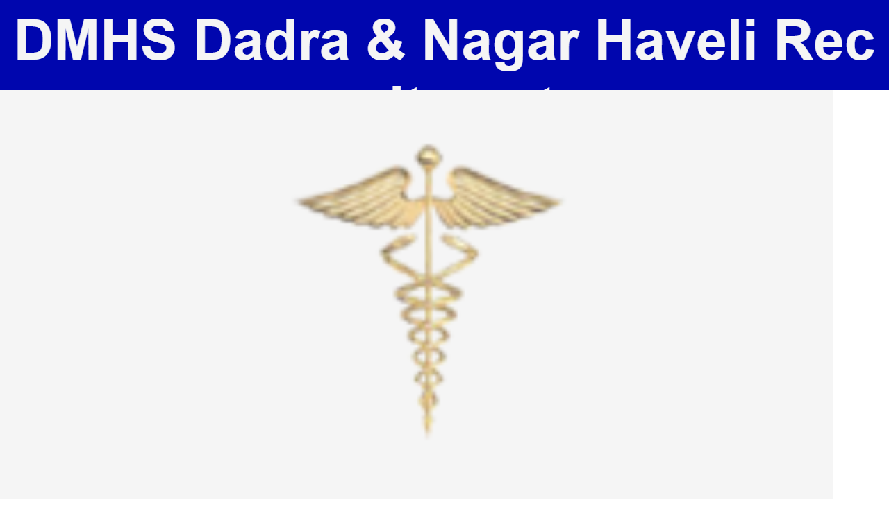 DMHS Dadra & Nagar Haveli Recruitment 2024